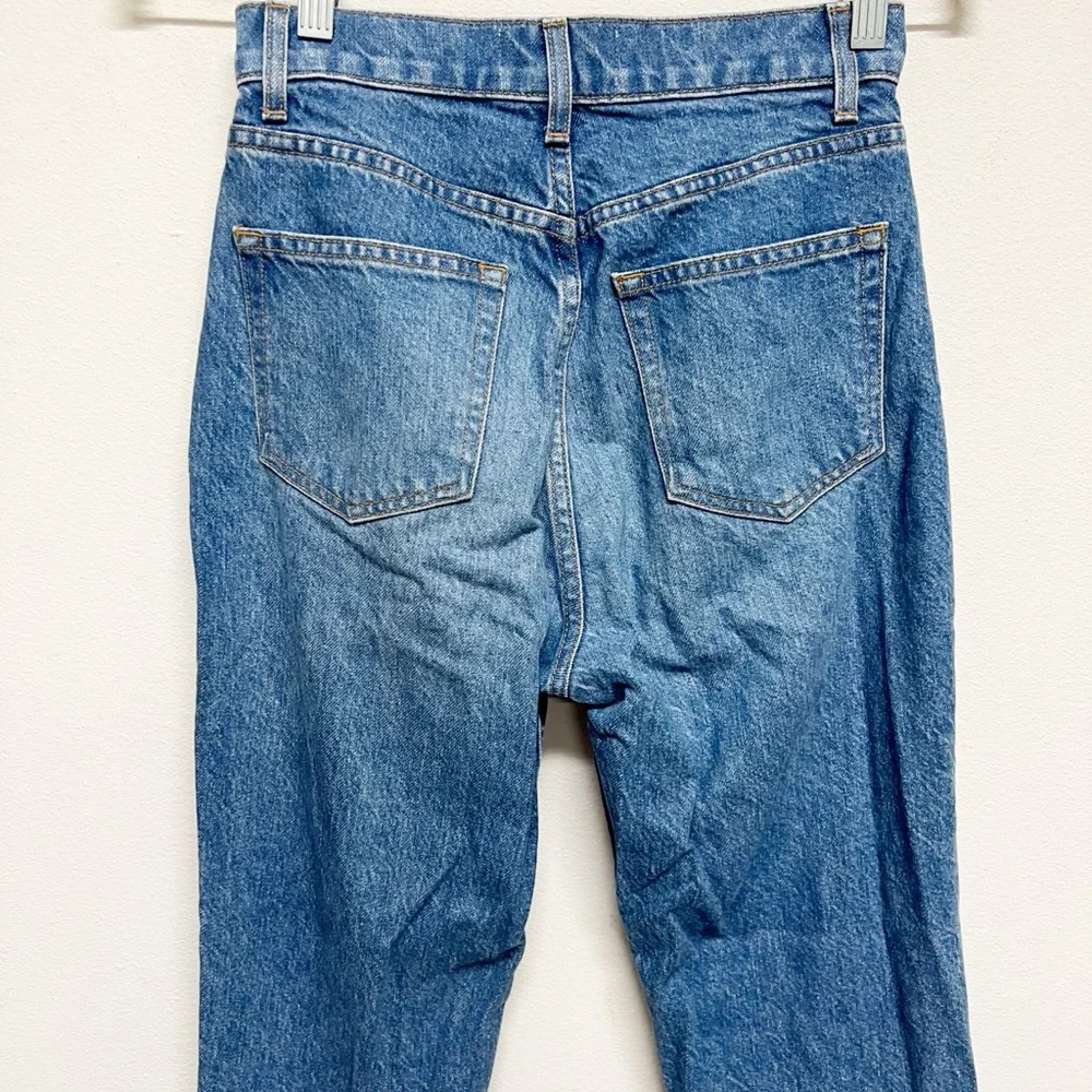 Reformation Jeans Womens Shasta Destroyed Cynthia High Rise Straight Jeans - Picture 4 of 8